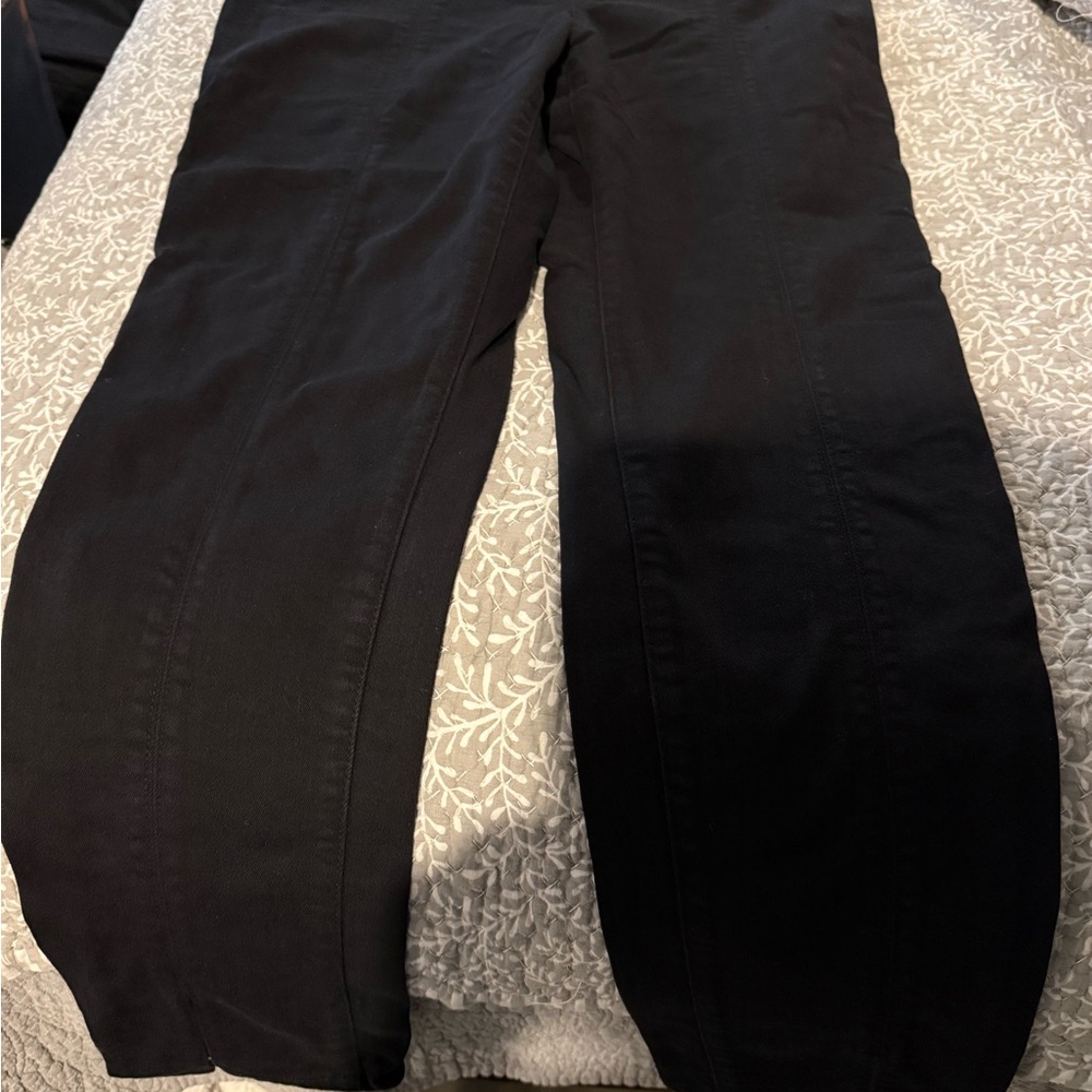 Chico's Classic Black Straight Leg Cropped Jeans